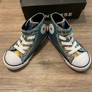 Converse Chuck Taylor All Star "Iridescent Glitter" Toddler Girls' Shoe
